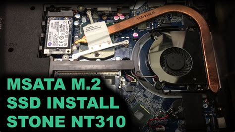 How To Install An M.2 MSATA SSD In A Laptop.